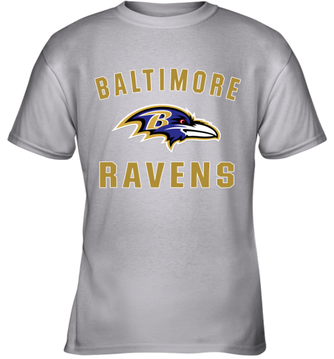 Men_s Baltimore Ravens NFL Pro Line by Fanatics Branded Gray Victory Arch T Shirt Youth T-Shirt