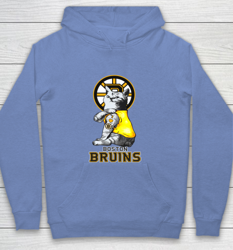 NHL My Cat Loves Boston Bruins Hockey Youth Hoodie 8