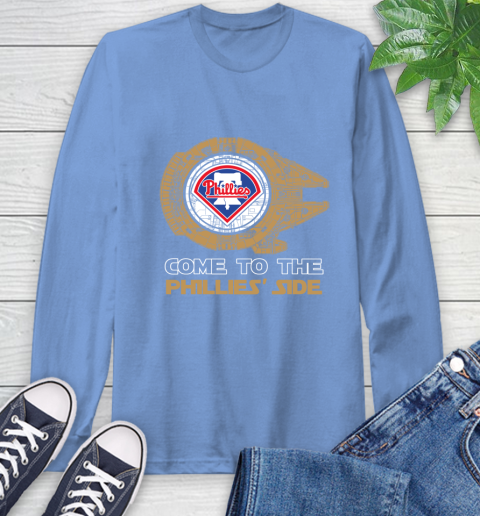 MLB Come To The Philadelphia Phillies Side Star Wars Baseball Sports Long Sleeve T-Shirt 12