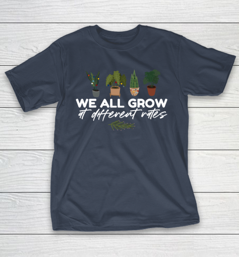 We All Grow At Different Rates, Special Education Teacher Autism Awareness T-Shirt 13