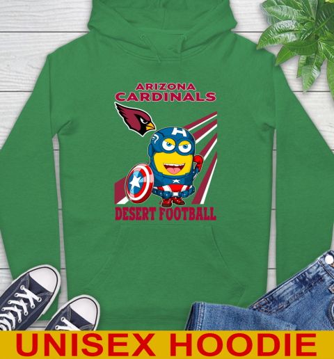 NFL Football Arizona Cardinals Captain America Marvel Avengers Minion Shirt Hoodie 8