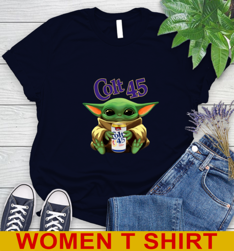 Star Wars Baby Yoda Hugs Colt 45 Beer Shirt 91
