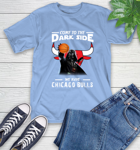 NBA Come To The Dark Side We Have Chicago Bulls Star Wars Darth Vader Basketball T-Shirt 12
