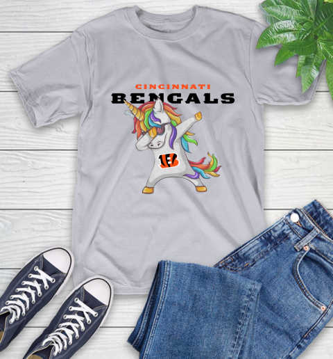 Cincinnati Bengals NFL Football Funny Unicorn Dabbing Sports T-Shirt 18
