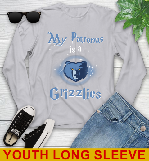 NBA Basketball Harry Potter My Patronus Is A Memphis Grizzlies Youth Long Sleeve 5