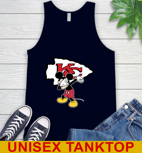 Kansas City Chiefs NFL Football Dabbing Mickey Disney Sports Tank Top 3