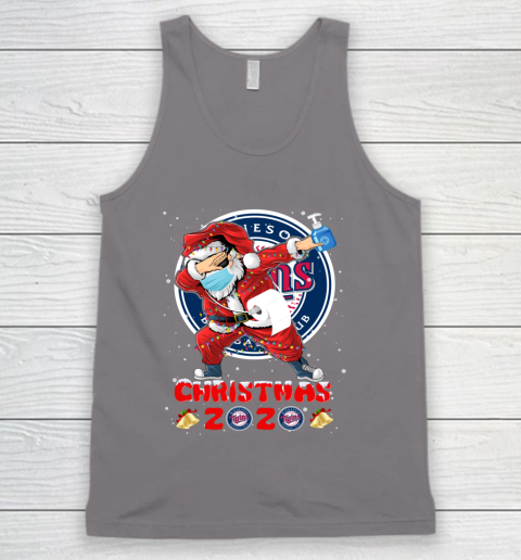 Minnesota Twins Funny Santa Claus Dabbing Christmas 2020 MLB Tank Top 6