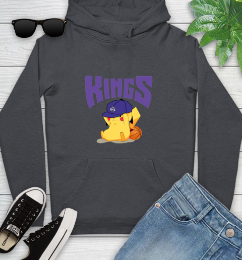 NBA Pikachu Basketball Sports Sacramento Kings Youth Hoodie 8
