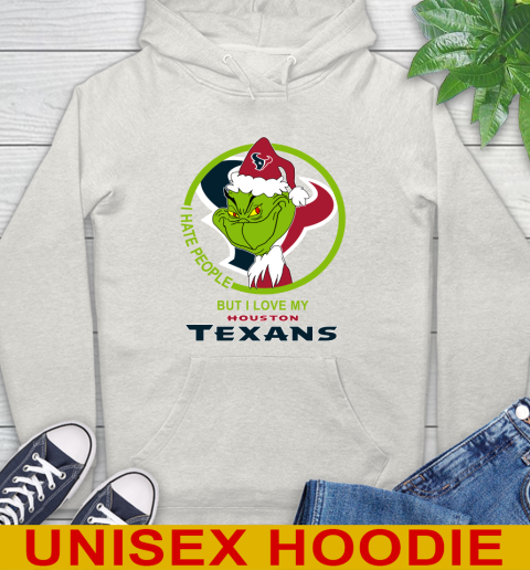 Houston Texans NFL Christmas Grinch I Hate People But I Love My Favorite Football Team Hoodie 12