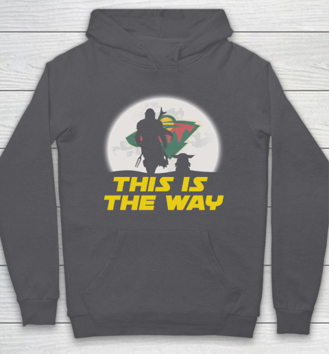 Minnesota Wild NHL Ice Hockey Star Wars Yoda And Mandalorian This Is The Way Hoodie 4