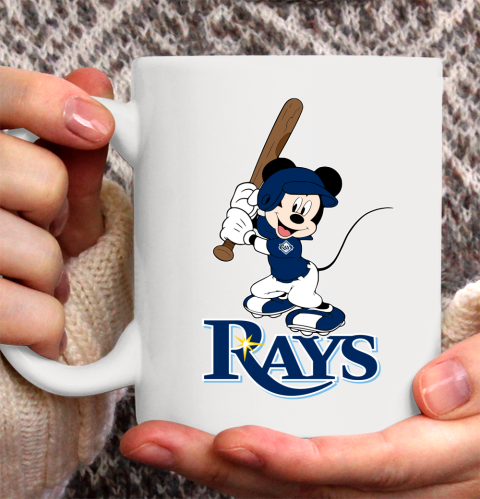 MLB Baseball Tampa Bay Rays Cheerful Mickey Mouse Shirt Ceramic Mug 11oz 2