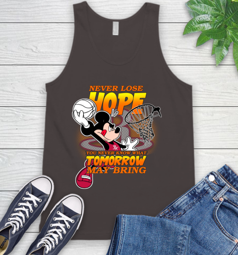 Houston Rockets NBA Basketball Mickey Disney Never Lose Hope Tank Top 6