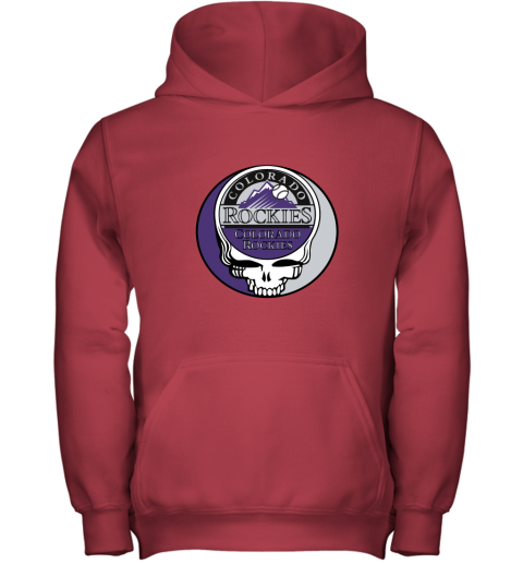 Colorado Rockies The Grateful Dead Baseball MLB Mashup Youth Hoodie
