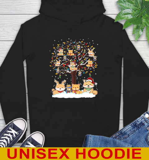 Shiba inu dog pet lover light christmas tree shirt 13