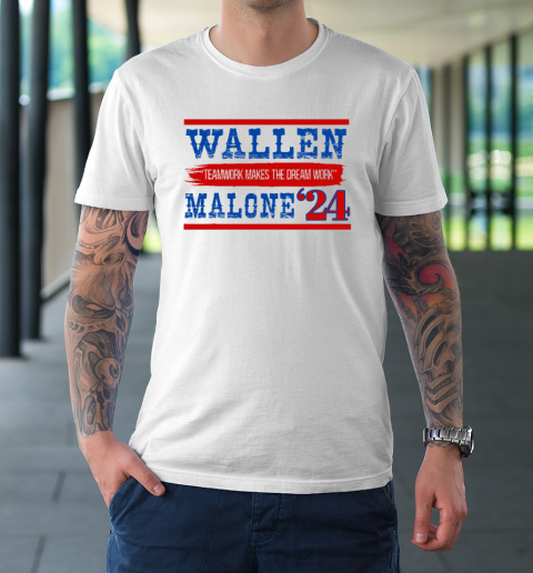 Wallen Teamwork Makes The Dream Work Malone 24 T-Shirt