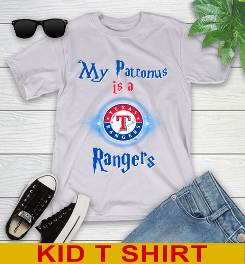 MLB Baseball Harry Potter My Patronus Is A Texas Rangers Youth T-Shirt 4