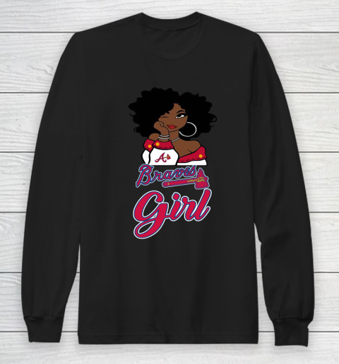 Atlanta Braves Girl MLB Long Sleeve T-Shirt