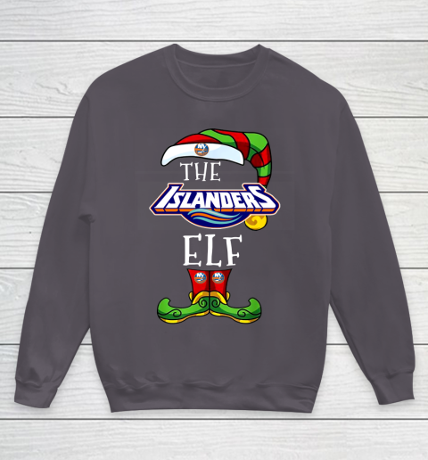 New York Islanders Christmas ELF Funny NHL Youth Sweatshirt 5