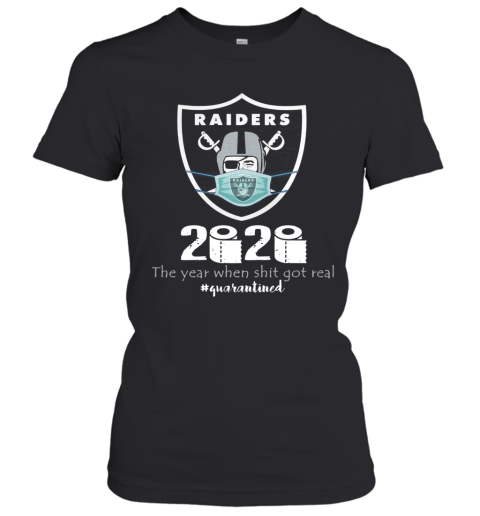 Mask Raiders 2020 The Year When Shit Got Real Women's T-Shirt