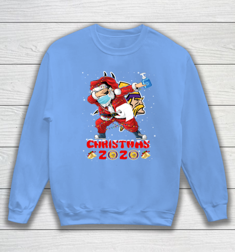 Minnesota Vikings Funny Santa Claus Dabbing Christmas 2020 NFL Sweatshirt 8