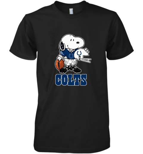 Snoopy A Strong And Proud Indianapolis Colts Player NFL Premium Men's T-Shirt