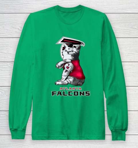 NFL Football My Cat Loves Atlanta Falcons Long Sleeve T-Shirt 4