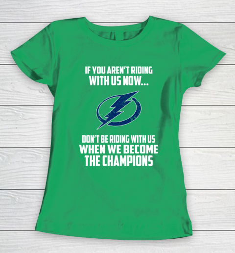 NHL Tampa Bay Lightning Hockey We Become The Champions Women's T-Shirt 5