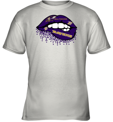 Baltimore Ravens Inspired Lips Youth T-Shirt
