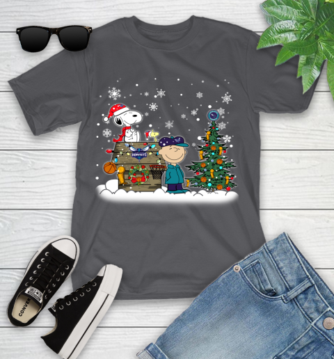 Charlotte Hornets NBA Basketball Christmas The Peanuts Movie Snoopy Championship Youth T-Shirt 6