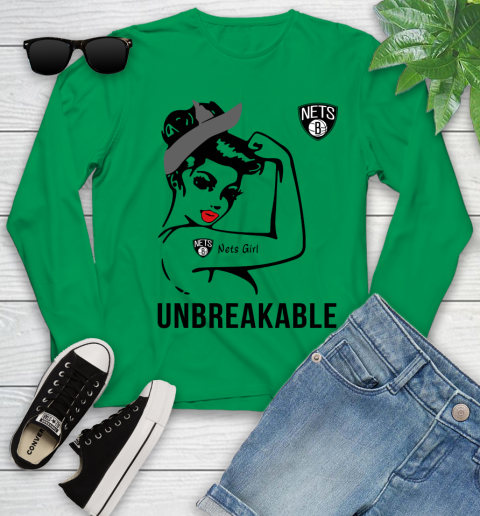 NBA Brooklyn Nets Girl Unbreakable Basketball Sports Youth Long Sleeve 4
