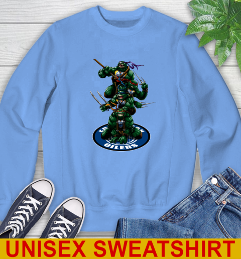NHL Hockey Edmonton Oilers Teenage Mutant Ninja Turtles Shirt Sweatshirt 11