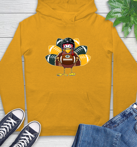 Green Bay Packers Turkey Thanksgiving Day Hoodie 3