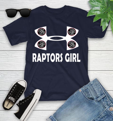 NBA Toronto Raptors Girl Under Armour Basketball Sports Youth T-Shirt 2