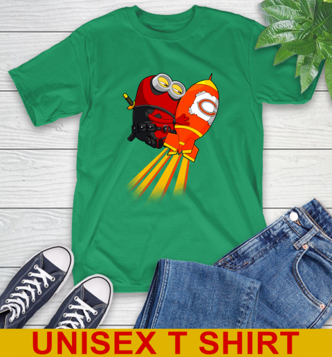 NFL Football Chicago Bears Deadpool Minion Marvel Shirt T-Shirt 7