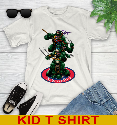 NHL Hockey Florida Panthers Teenage Mutant Ninja Turtles Shirt Youth T-Shirt