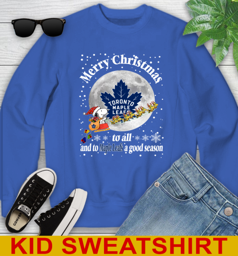 Toronto Maple Leafs Merry Christmas To All And To Maple Leafs A Good Season NHL Hockey Sports Youth Sweatshirt 6