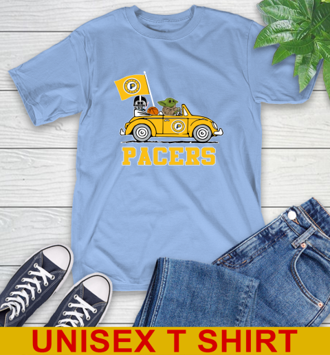 NBA Basketball Indiana Pacers Darth Vader Baby Yoda Driving Star Wars Shirt T-Shirt 11