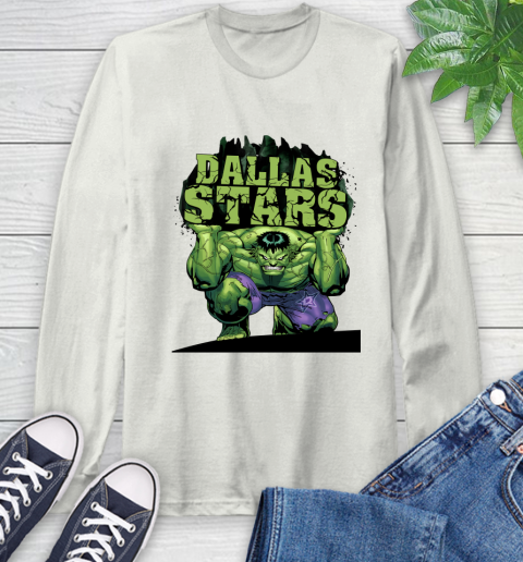 Dallas Stars NHL Hockey Incredible Hulk Marvel Avengers Sports Long Sleeve T-Shirt 12