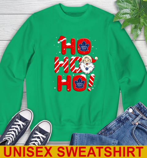 Toronto Maple Leafs NHL Hockey Ho Ho Ho Santa Claus Merry Christmas Shirt Sweatshirt 8