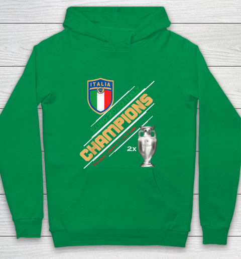 Italy Champions 2020 Euro Forza Azzurri Italia Football Youth Hoodie 4