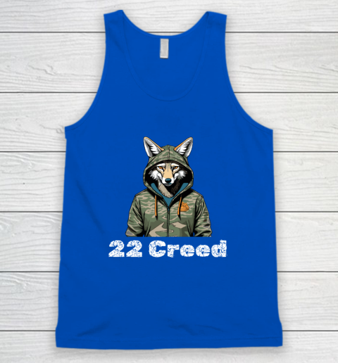 Coyote in Hood 22 Creed Graphic Hunting Tank Top 3