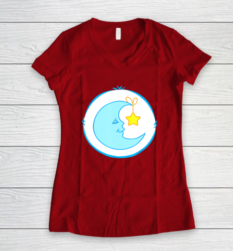 Bedtime Care For Bear Bed time For Bear Costume Women's V-Neck T-Shirt 8