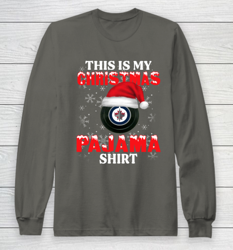 Winnipeg Jets This Is My Christmas Pajama Shirt NHL Long Sleeve T-Shirt 5