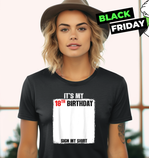 18th Birthday, Unique Signature Keepsake Women's T-Shirt