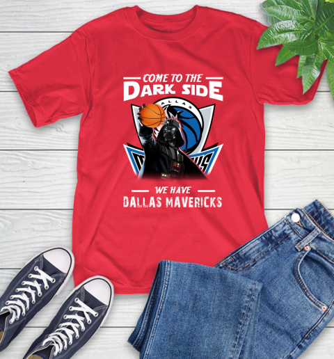 NBA Come To The Dark Side We Have Dallas Mavericks Star Wars Darth Vader Basketball T-Shirt 11