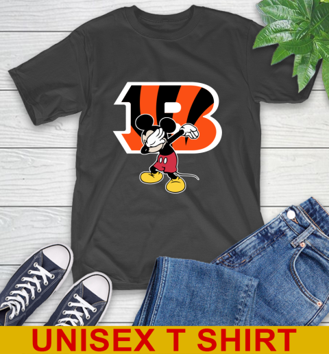 Cincinnati Bengals NFL Football Dabbing Mickey Disney Sports T-Shirt 2