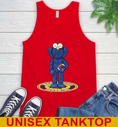 NFL Football Washington Redskins Kaws Bff Blue Figure Shirt Tank Top 6