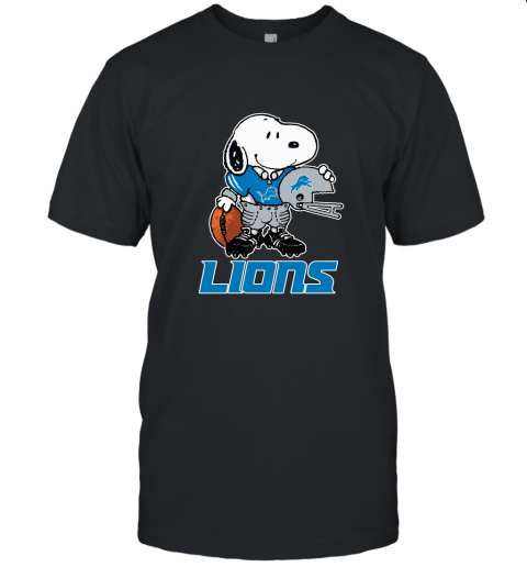 Snoopy A Strong And Proud Detroit Lions Player NFL Unisex Jersey Tee
