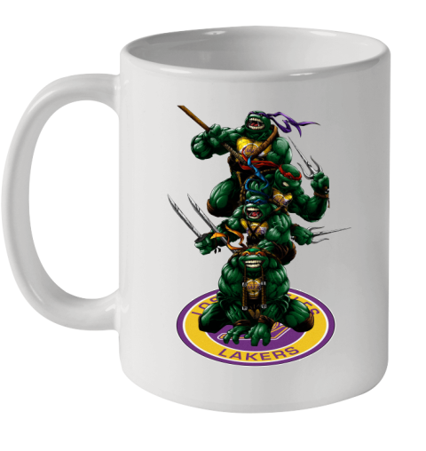 NBA Basketball Los Angeles Lakers Teenage Mutant Ninja Turtles Shirt Ceramic Mug 11oz