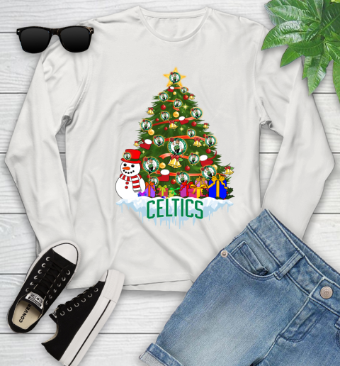 Boston Celtics Merry Christmas NBA Basketball Sports Youth Long Sleeve 12